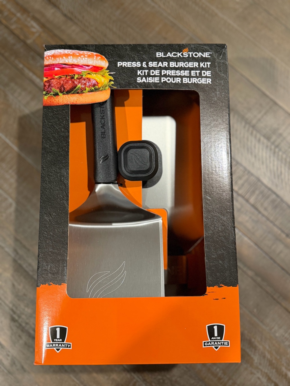 Blackstone Black & Silver Griddle Spatula with Black Handle